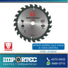 INTRUD SIERRA CALZ P/MAD 8,1/4X24 DIENTES