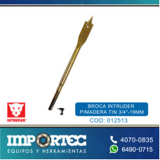 BROCA INTRUDER P/MADERA TIN 3/4