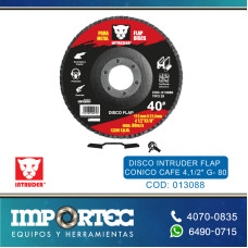 DISCO INTRUDER FLAP CONICO CAFE 4,1/2