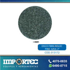 DISCO FIBRA ROLOC FINO  AZUL 2