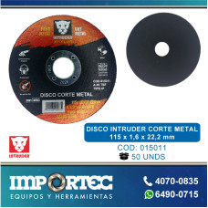 DISCO INTRUDER CORTE METAL 115X1,6X22,2MM