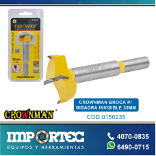 CROWNMAN BROCA P/ BISAGRA INVISIBLE 35MM