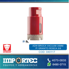 ADW BROCA VACUUM 35MM P/ GRANITO ROSCA 5/8