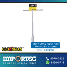 CROWNMAN CUBO CON MANGO EN T  12MM