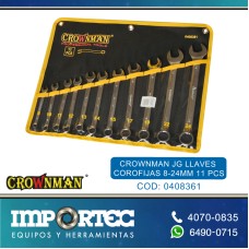 CROWNMAN JG LLAVES COROFIJAS 8-24MM 11 PCS