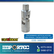 CROWNMAN ARTICULACION UNIVERSAL CROM ESPIGA  1/2