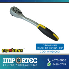 CROWNMAN RATCHET ESPIGA  1/4