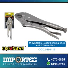 CROWNMAN ALICATE PRESION BOCA CURV TRAB PESAD 7
