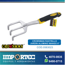 CROWNMAN RASTRILLO JARDIN ALUMINIO MANGO 6