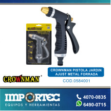 CROWNMAN PISTOLA JARDIN AJUST METAL FORRADA