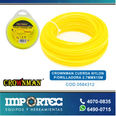 CROWNMAN CUERDA NYLON P/ORILLADORA 2.7MMX15M