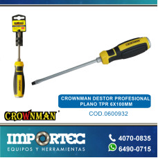 CROWNMAN DESTOR PROFESIONAL PLANO TPR 6X100MM