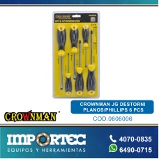 CROWNMAN JG DESTORNI PLANOS/PHILLIPS 6 PCS