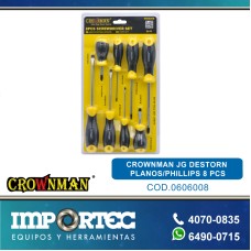 CROWNMAN JG DESTORN PLANOS/PHILLIPS 8 PCS