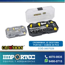 CROWNMAN JG DESTORN PUNTAS + CUBOS 29 PCS