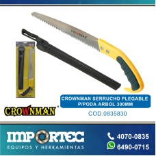CROWNMAN SERRUCHO PLEGABLE P/PODA ARBOL 300MM