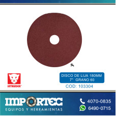 DISCO DE LIJA 180MM 7