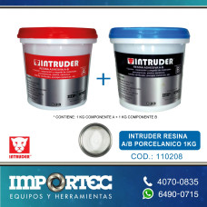 INTRUDER RESINA A / B PORCELANICO 1KG