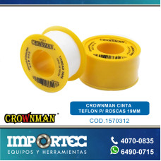 CROWNMAN CINTA TEFLON P/ROSCAS 19MM