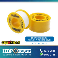 CROWNMAN CINTA TEFLON P/ ROSCAS 25MM