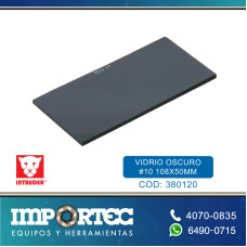 VIDRIO OSCURO #10 108X50 MM