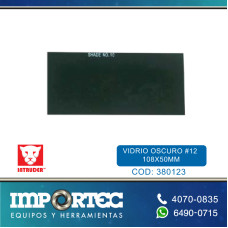 VIDRIO OSCURO #12 108X50MM