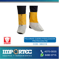 POLAINAS CUERO P/SOLDADOR PROTECION PIE