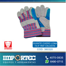 GUANTE CUERO LONA 10,5