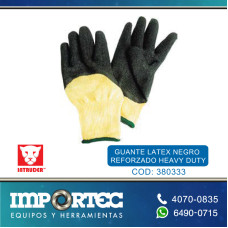 GUANTE LATEX NEGRO REFORZADO HEAVY DUTY