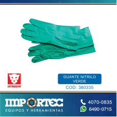 GUANTE NITRILO VERDE