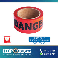 CINTA ROJA PRECAUCION 94,5M