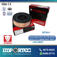 INTRUD SOLDADURA ROLLO 0,8MM MIG 5KG