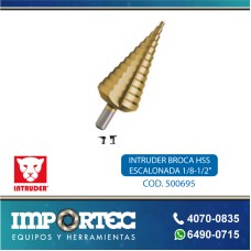 INTRUDER BROCA HSS ESCALONADA 1/8-1/2