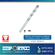 BROCA INTRUDER CARBIDE P/CONCR.1/4X4