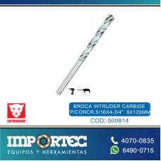 BROCA INTRUDER CARBIDE P/CONCR.5/16X4-3/4