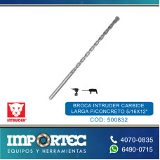 BROCA INTRUDER CARBIDE LARGA P/CONCRETO  5/16X12