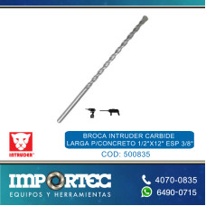 BROCA INTRUDER CARBIDE LARGA P/CONCRETO  1/2