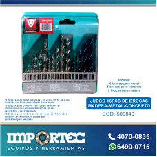 INTRUDER JG BROCAS MADERA/METAL CONCRETO 2-10MM