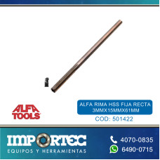 ALFA RIMA HSS FIJA RECTA 3MMX15MMX61MM