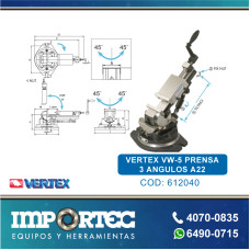 VERTEX VW-5 PRENSA  3 ANGULOS