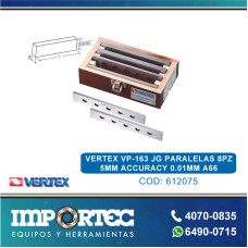 VERTEX VP-163 JG PARALELAS 8PZ 5MM ACCURACY 0.01MM