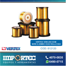 VERTEX VEW-25H EDM WIRE 0.25MM 5 KGS ROLLO
