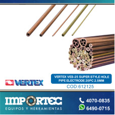 VERTEX VES-25 SUPER STYLE HOLE PIPE ELECTRODE 20PC 2.5MM