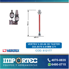 VERTEX V-3D-06 3D TASTER DIA.8X75 0.01MM