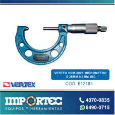 VERTEX VOM-0025 MICROMETRO 0-25MM 0.1MM