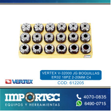 VERTEX V-32000 JG BOQUILLAS ER32 18PZ 2-20MM