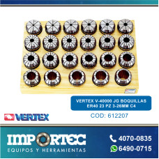 VERTEX V-40000 JG BOQUILLAS ER40 23 PZ 3-26MM