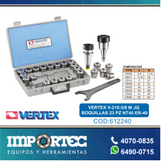 VERTEX V-210-5/8 M JG BOQUILLAS 23 PZ NT40 ER-40