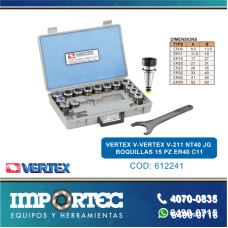 VERTEX V-211 NT40 JG BOQUILLAS 15 PZ  ER40