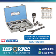 VERTEX V-885 M JG BOQUILLAS 23 PZ  CAT40-3